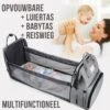 Merkloos LaGloss® Luiertas Rugtas Reiswieg Opvouwbaar GRIJS - Multifunctionele 2-in-1 Babytas - Travel Camping Reisbed Rugzak - Baby Bed Wieg Tas - Grijs -Babyproducten 1189x1200 4