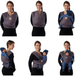 Babylonia - Tricot-Slen Organic - Draagdoek Baby - Silver Blue -Babyproducten 1191x1200 6