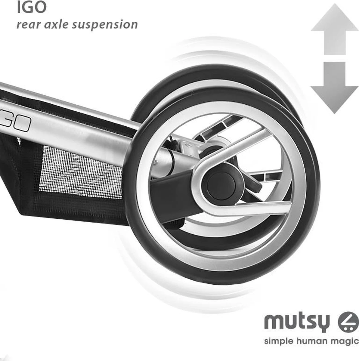 MUTSY - IGO - Kinderwagen - Onderstel: Heritage Green Blue I2 - Reiswieg: IGO Midnight 12 MUTSY - IGO - Kinderwagen - Onderstel: Heritage Green Blue I2 - Reiswieg: IGO Midnight - Afbeelding 10