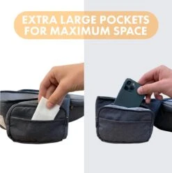 Deryan Pack Light Luxe Heupdrager - Ergonomische Draagzak + Opbergvakjes Zwart -Babyproducten 1197x1200 13