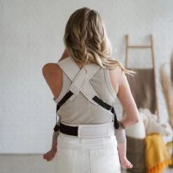 ROOKIE Baby Premium Draagzak- Design Buikdrager - Comfortabel En Ergonomisch - Pasgeboren Babydrager - Peuterdrager - Biologisch Katoen - Super Zacht - Unisex: Voor Mama En Papa (Beige) -Babyproducten 1198x1200 14