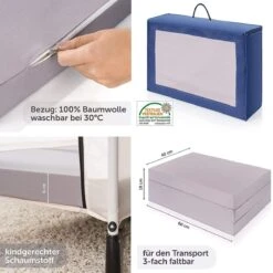 Hauck Dream N Play Plus Campingbedje Set - Met Matras En Muggennet - Navy -Babyproducten 1198x1200 20