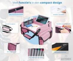 ‘’MOVENDO’’ Reistafel Voor Auto Kinderen – Autotafel – Speeltafel Auto – Travel Tray – Tekentafel – Opvouwbaar Met Tablethouder - Roze 12 ‘’MOVENDO’’ Reistafel Voor Auto Kinderen – Autotafel – Speeltafel Auto – Travel Tray – Tekentafel – Opvouwbaar Met Tablethouder - Roze -Babyproducten 1200x1000 2