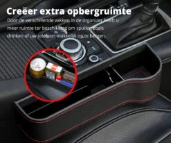 MOVENDO® - Luxe Auto Organizer Bestuurder En Bijrijder - Autostoel Opbergdoos Met Bekerhouder - Opbergen Auto Accessoires - Auto Accessories - Smartphone Telefoon Houder Geschikt Voor Tablet IPad Samsung Tab En Nintendo Switch - Cadeautje -Babyproducten 1200x1000 5