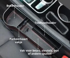 MOVENDO® - Luxe Auto Organizer Bestuurder En Bijrijder - Autostoel Opbergdoos Met Bekerhouder - Opbergen Auto Accessoires - Auto Accessories - Smartphone Telefoon Houder Geschikt Voor Tablet IPad Samsung Tab En Nintendo Switch - Cadeautje -Babyproducten 1200x1000 7