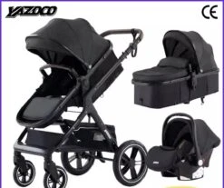 Merkloos Luxe Multi-functionele 3 In 1 Wandelwagen - Babywagen - Kwalitatieve Buggy - Opklapbare Kinderwagen - Licht En Flexibel -Babyproducten 1200x1008 2