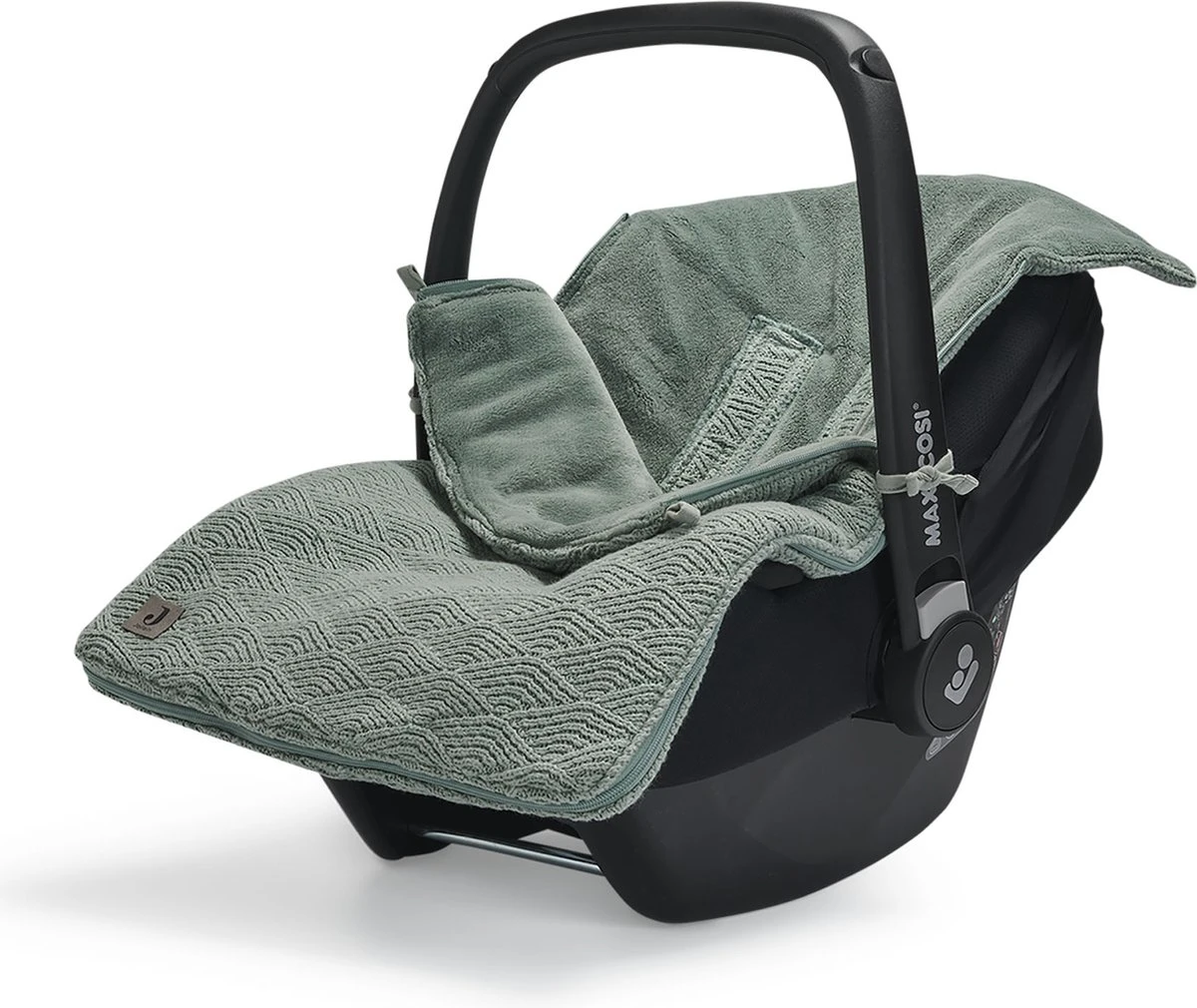 Jollein Voetenzak Voor Autostoel & Kinderwagen - River Knit - Ash Green 9 Jollein Voetenzak Voor Autostoel & Kinderwagen - River Knit - Ash Green - Afbeelding 7