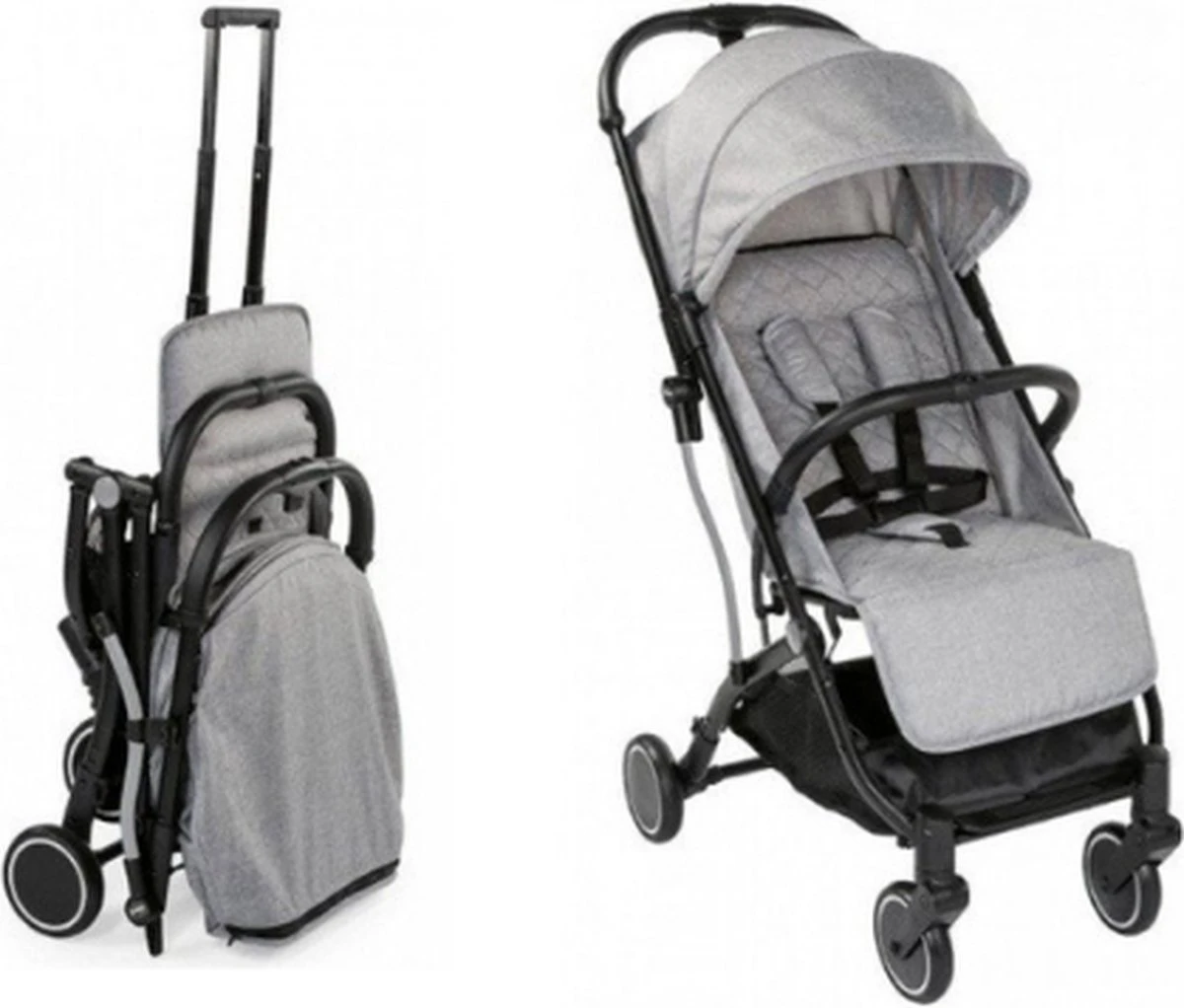 Chicco Trolley Me Light Grey - Wandelwagen Met Trolley Functie 13 Chicco Trolley Me Light Grey - Wandelwagen Met Trolley Functie - Afbeelding 11
