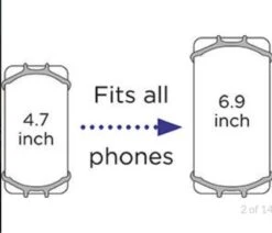 Dooky Telefoonhouder Smartphone Telefoon Houder 360* Rotatie Universeel Kinderwagen Fiets Zwart -Babyproducten 1200x1032 4