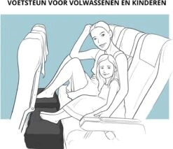 Juca Travels - Vliegtuigbedje - Voetkussen Opblaasbaar - Voetensteun - Voetenbankje - 3 Hoogte Standen - Reiskussen -Babyproducten 1200x1035 2