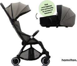 Hamilton By Yoop X1 Plus Buggy – Nieuw, Hoger, Uitgebreider 2023 Model – Premium Stroller Met One Hand Folding Technologie – Grijs – Lichte, Verstelbare En Wendbare Kinderwagen Met Vele Gemakken -Babyproducten 1200x1037
