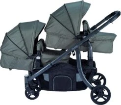 X Adventure Duo Kinderwagen / Tweeling Kinderwagen – Emerald Green