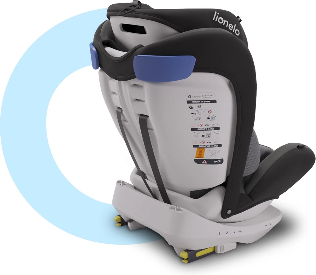 Lionelo Bastiaan - Autostoel - Roteerbaar - 0-36kg - 360° Draaibaar 8 Lionelo Bastiaan - Autostoel - Roteerbaar - 0-36kg - 360° Draaibaar - Afbeelding 6