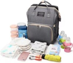 Buxibo 2-in-1 Luier- En Verzorgingstas - Inclusief Verschoon Matje - Baby Rug Tas Met Isoleervak - Diaper Backpack Bag - Reis Rugzak Inclusief Buggy En Kinderwagen Haken - Grote Capaciteit - -Babyproducten 1200x1048 1