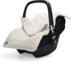 Jollein Voetenzak Voor Autostoel & Kinderwagen - River Knit - Cream White -Babyproducten 1200x1050 3
