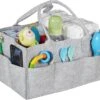 Relaxdays Luiertas Baby - Verzorgingstas Vilt - Organizer Luiers - Uitneembare Schotjes - Lichtgrijs -Babyproducten 1200x1052 3