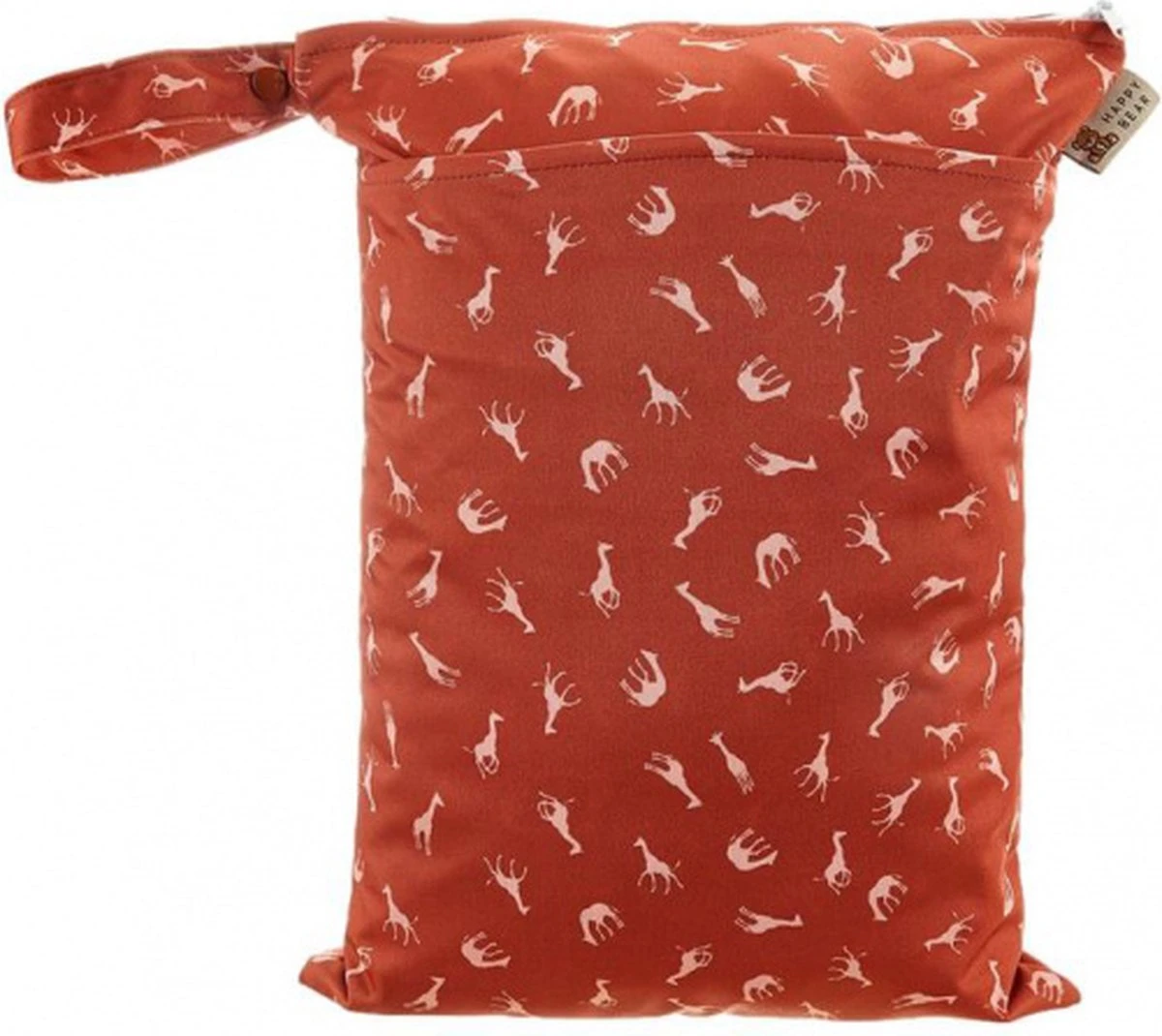HappyBear | Wetbag - Savanna | Luiertas | Twee Waterdichte Vakken | Met Ophanglus 3 HappyBear | Wetbag - Savanna | Luiertas | Twee Waterdichte Vakken | Met Ophanglus