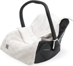 Jollein Voetenzak Voor Autostoel & Kinderwagen - River Knit - Cream White -Babyproducten 1200x1078 6