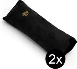 Gordelbeschermer Zwart Auto - Gordelkussen Kind - Slaapkussen - Nekkussen Kind Auto - Autogordel Kussen - Autogordel Beschermer - Auto Accessoires - Auto Accessories Interieur - 2 Stuks