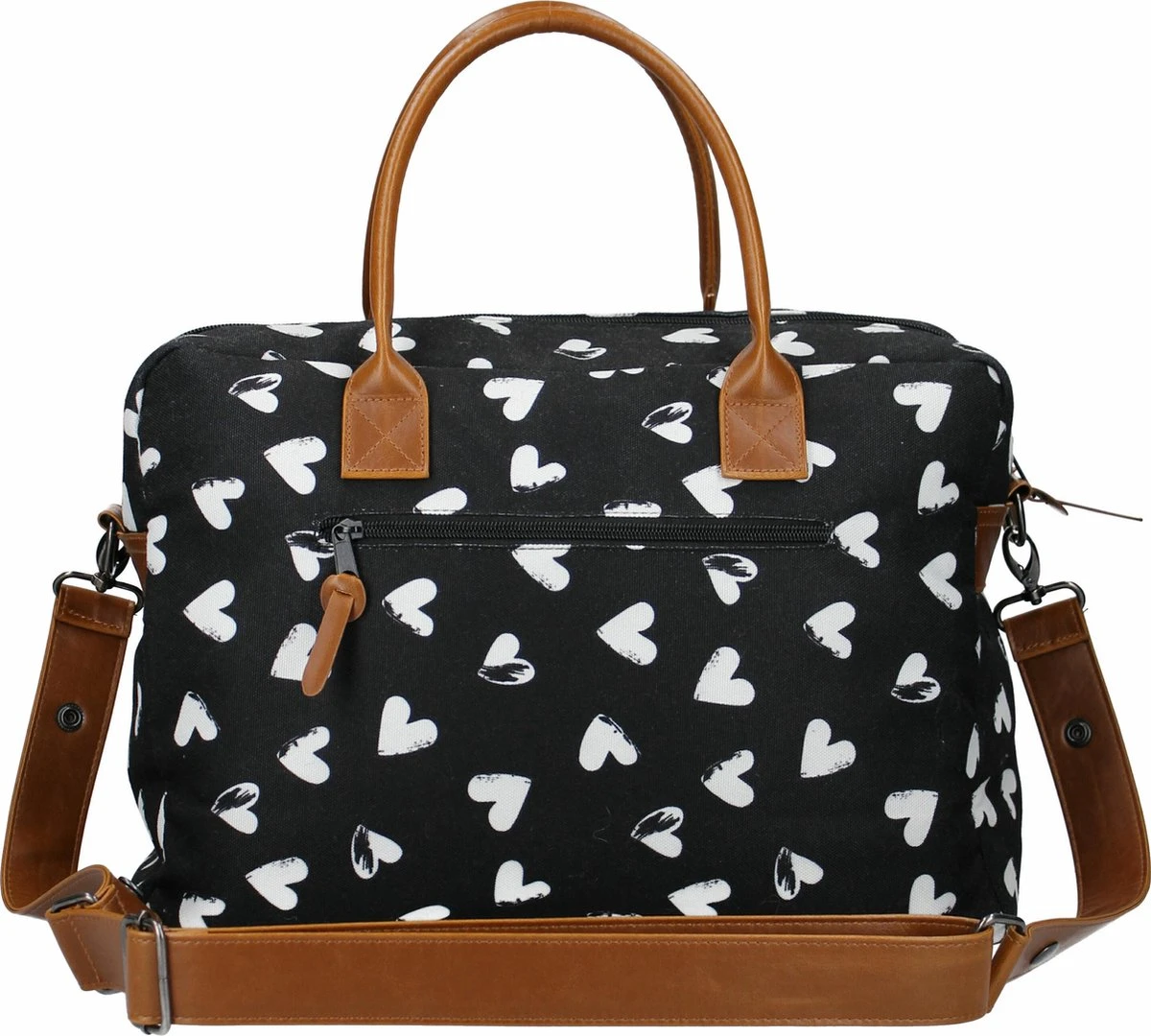 Kidzroom Black And White Luiertas - Zwart - Ophanglussen Kinderwagen - Verschoonmatje - Verstelbare Schouderband 12 Kidzroom Black And White Luiertas - Zwart - Ophanglussen Kinderwagen - Verschoonmatje - Verstelbare Schouderband - Afbeelding 10