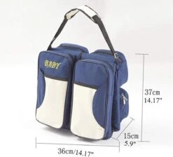 Merkloos Decopatent® Baby Bed - Luiertas - Reisbedje Voor Baby’s En Kleuters - Opvouwbare Reiswieg - Reisbed Met Matras - Reistas - Blauw 12 Merkloos Decopatent® Baby Bed - Luiertas - Reisbedje Voor Baby’s En Kleuters - Opvouwbare Reiswieg - Reisbed Met Matras - Reistas - Blauw -Babyproducten 1200x1087 3