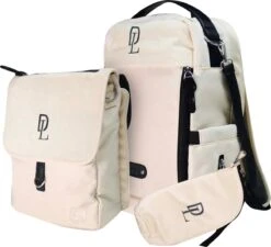 Deryan Luiertas Rugzak Met Verschoonmatje - Inclusief Flessenwarmhouder - Kinderwagenhaken En Isoleervak - Cream -Babyproducten 1200x1095 7