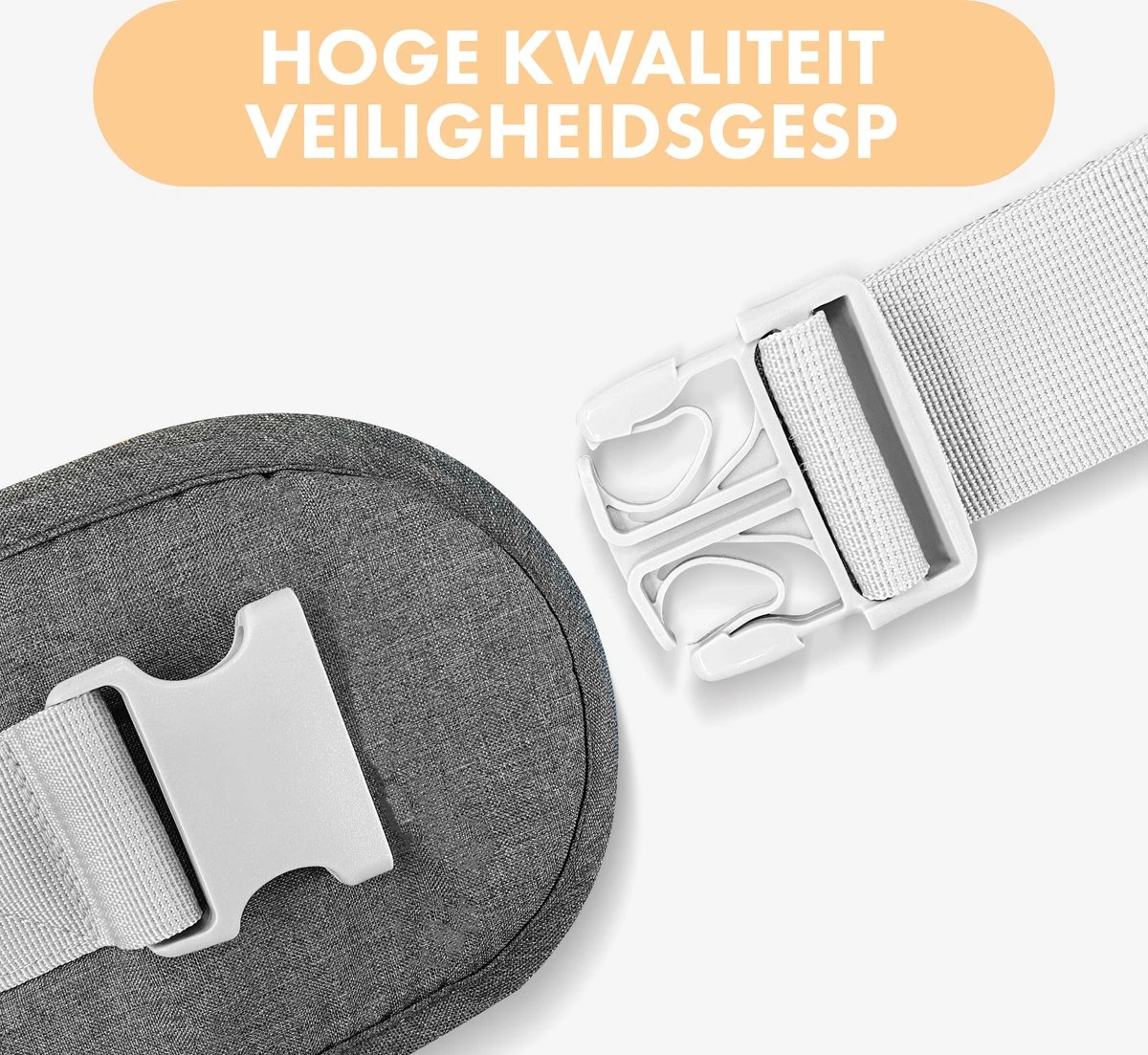 Deryan Pack Basic Luxe Heupdrager - Baby En Peuter Heupzitje - Draagzak Grijs 10 Deryan Pack Basic Luxe Heupdrager - Baby En Peuter Heupzitje - Draagzak Grijs - Afbeelding 8