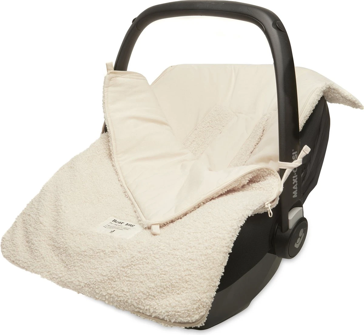 Jollein Voetenzak Voor Autstoel & Kinderwagen Boucle - Naturel 3 Jollein Voetenzak Voor Autstoel & Kinderwagen Boucle - Naturel