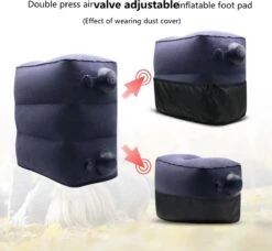 TDR-Opblaasbaar Voetkussen - 3 Hoogtestanden - Vliegtuigbedje - Blauw -Babyproducten 1200x1107 9