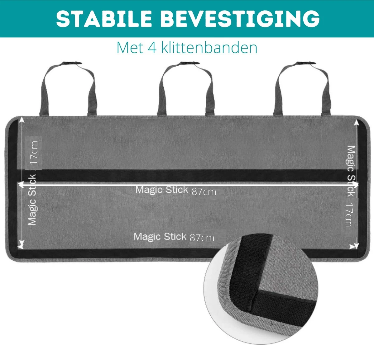 W&Z® Auto Organizer - Autostoel Organizer - Kofferbak Organizer - Grijs 4 W&Z® Auto Organizer - Autostoel Organizer - Kofferbak Organizer - Grijs - Afbeelding 2