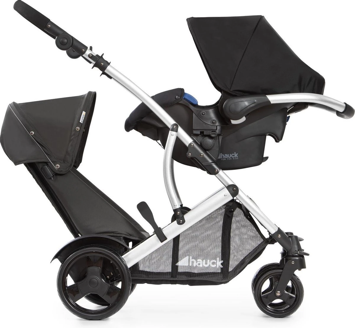 Hauck Duett 2 Duo Kinderwagen - Zwart 4 Hauck Duett 2 Duo Kinderwagen - Zwart - Afbeelding 2