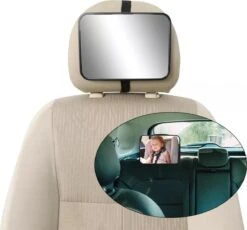 Autospiegel Baby - Achteruitkijkspiegel - Baby Autospiegel - Babyspiegel Auto - Baby Veiligheid - Kinderspiegel - Baby Auto - Zwart -Babyproducten 1200x1116 1