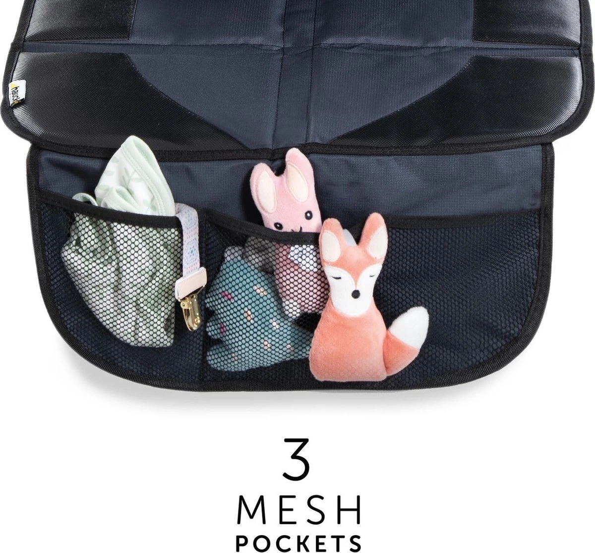 Hauck Sit On Me Deluxe Autostoelbeschermer - Black 4 Hauck Sit On Me Deluxe Autostoelbeschermer - Black - Afbeelding 2