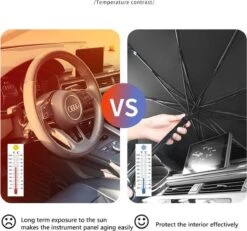 TDR - Zonnescherm / Autoparaplu - Binnenkant Voorruit Auto - Opvouwbaar - Hitte En UV Bescherming - 122 X 65 Cm 29 TDR - Zonnescherm / Autoparaplu - Binnenkant Voorruit Auto - Opvouwbaar - Hitte En UV Bescherming - 122 X 65 Cm -Babyproducten 1200x1120