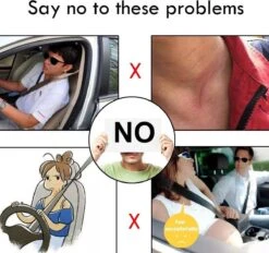 Merkloos Gordelbeschermer - Universele Gordelhoes - 2 Stuks - Zwart -Babyproducten 1200x1126