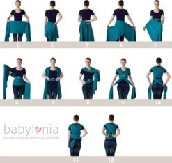 Babylonia - Tricot-Slen Organic - Draagdoek Baby - Silver Blue -Babyproducten 1200x1135 5