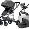 Luxe Kinderwagen 3 In 1 - Wandelwagen - Kinderwagen 3-in-1 Incl Autostoel - Kinderwagen Maxi Cosi – Buggy 3 In 1 - Newborn - Grijs 2 Luxe Kinderwagen 3 In 1 - Wandelwagen - Kinderwagen 3-in-1 Incl Autostoel - Kinderwagen Maxi Cosi – Buggy 3 In 1 - Newborn - Grijs -Babyproducten 1200x1136 2