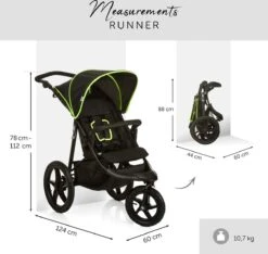 Hauck Runner Kinderwagen - Zwart/Neon Geel -Babyproducten 1200x1139 8