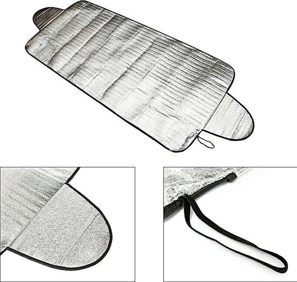 Universele Antivries Scherm Voorruit & Achterruit - Zonnewering / Zonwering Voorraam Beschermer - Autozonwering Autoraam - Aluminium - Universeel 7 Universele Antivries Scherm Voorruit & Achterruit - Zonnewering / Zonwering Voorraam Beschermer - Autozonwering Autoraam - Aluminium - Universeel - Afbeelding 5