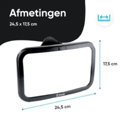 Autospiegel Baby 360° Verstelbaar Voor Hoofdsteun Autostoel -Achteruitkijkspiegel XL- Achterbankspiegel Kinderen -Baby Veiligheid Accessoires - Zwart -Babyproducten 1200x1142 2