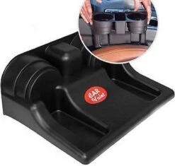Merkloos Decopatent® Autostoel Organizer - Voor Tussen Auto Stoel / Console - Bekerhouder & Telefoonhouder - Opbergvakken - Auto Organiser -Babyproducten 1200x1142
