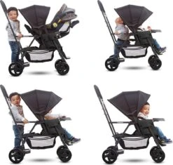 Joovy Caboose Graphite Stand On Tandem Buggy - Zwart - Duo Buggy - Dubbele Buggy -Babyproducten 1200x1142 5
