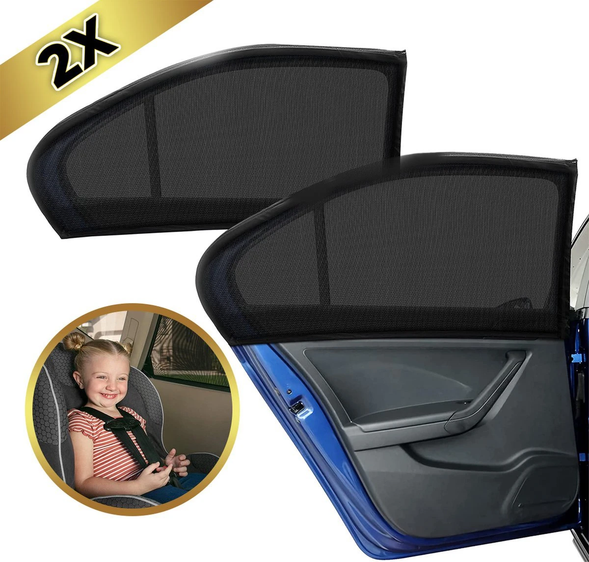 MostEssential Premium Zonnescherm Auto Baby – Zonnescherm Auto Zijruit - Zonwering Auto Voor Baby En Kind – UV Protectie - Zonder Zuignappen - Inclusief Luxe Opbergtas 3 MostEssential Premium Zonnescherm Auto Baby – Zonnescherm Auto Zijruit - Zonwering Auto Voor Baby En Kind – UV Protectie - Zonder Zuignappen - Inclusief Luxe Opbergtas