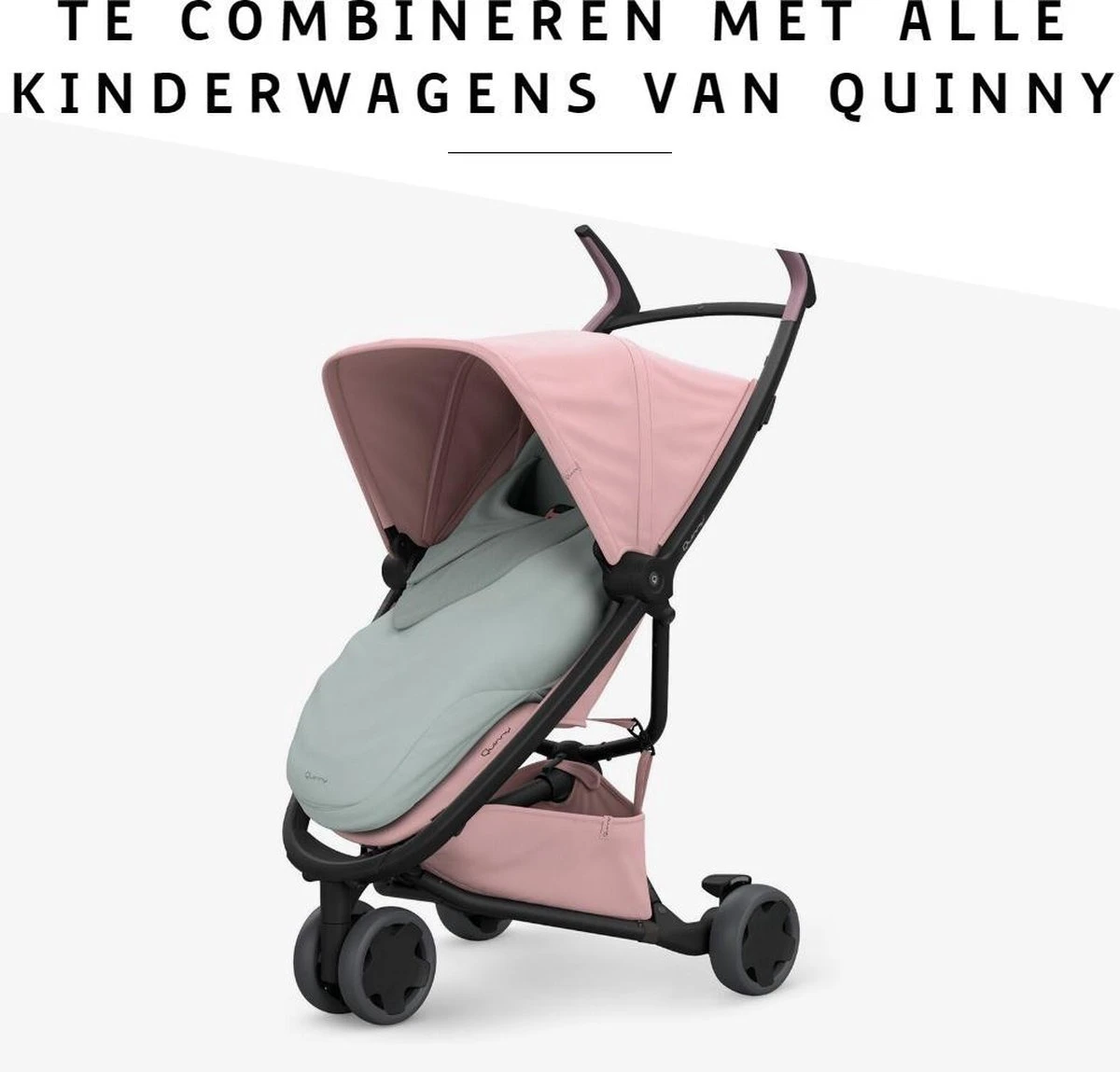 Quinny Kinderwagen Voetenzak - Footmuf Grey 4 Quinny Kinderwagen Voetenzak - Footmuf Grey - Afbeelding 2