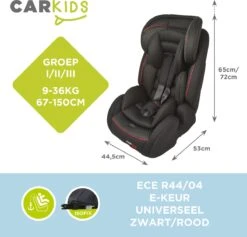 Carkids Verstelbaar Kinderautostoeltje Zwart En Rood | Kinderautostoel Groep 1-2-3 Met Isofix En Top Tether Connector | Kinderen Van 9 Maanden -12 Jaar | 9-36 Kg 16 Carkids Verstelbaar Kinderautostoeltje Zwart En Rood | Kinderautostoel Groep 1-2-3 Met Isofix En Top Tether Connector | Kinderen Van 9 Maanden -12 Jaar | 9-36 Kg -Babyproducten 1200x1150 12