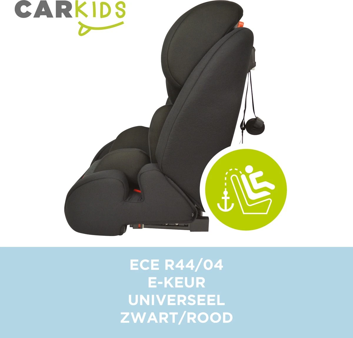 Carkids Verstelbaar Kinderautostoeltje Zwart En Rood | Kinderautostoel Groep 1-2-3 Met Isofix En Top Tether Connector | Kinderen Van 9 Maanden -12 Jaar | 9-36 Kg 8 Carkids Verstelbaar Kinderautostoeltje Zwart En Rood | Kinderautostoel Groep 1-2-3 Met Isofix En Top Tether Connector | Kinderen Van 9 Maanden -12 Jaar | 9-36 Kg - Afbeelding 6