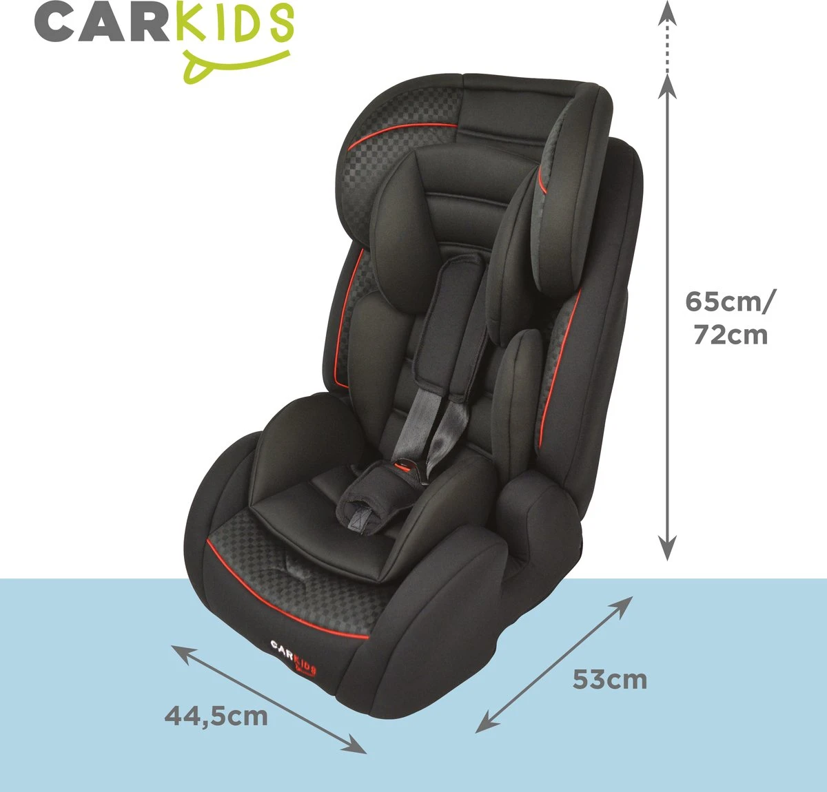 Carkids Verstelbaar Kinderautostoeltje Zwart En Rood | Kinderautostoel Groep 1-2-3 Met Isofix En Top Tether Connector | Kinderen Van 9 Maanden -12 Jaar | 9-36 Kg 9 Carkids Verstelbaar Kinderautostoeltje Zwart En Rood | Kinderautostoel Groep 1-2-3 Met Isofix En Top Tether Connector | Kinderen Van 9 Maanden -12 Jaar | 9-36 Kg - Afbeelding 7