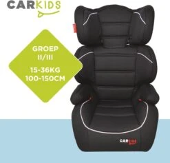 Carkids Verstelbaar Kinderautostoeltje Zwart En Wit | Kinderautostoel Groep 2-3 | Kinderen Van 3,5-12 Jaar | 15-36 Kg -Babyproducten 1200x1152 19