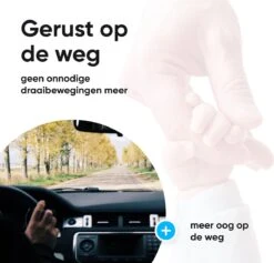 Autospiegel Baby 360° Verstelbaar Voor Hoofdsteun Autostoel -Achteruitkijkspiegel XL- Achterbankspiegel Kinderen -Baby Veiligheid Accessoires - Zwart -Babyproducten 1200x1153