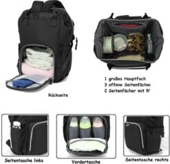 Massi Miliano Luiertas Unisex Zwart (M-22003-6) -Babyproducten 1200x1162 6